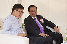 汪凱博士與安富利亞太總裁黃建雄親切交流