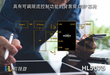 希荻微推出高性能智能手机USB接口保护芯片HL5075