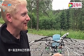 瑞典發明家利用76個無人機打造飛行器_成功實現自己的飛天夢