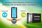 Intersil推出ISL94203 3－8節電池組檢測器